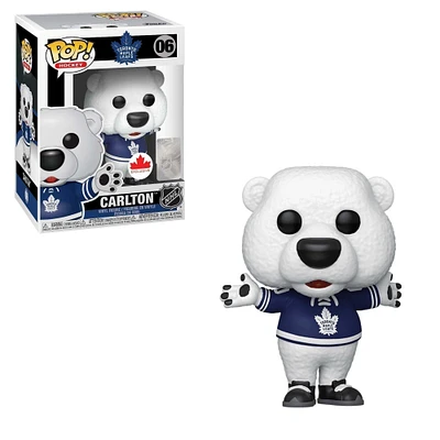 FUNKO POP! HOCKEY [NHL]: TORONTO MAPLE LEAFS - CARLTON [POLAR BEAR MASCOT] **CDN EXCLUSIVE** #06