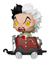 FUNKO POP! DISNEY [TRAINS]: VILLAINS - CRUELLA DE VIL IN CART **FUNKO SHOP EXCLUSIVE** #15