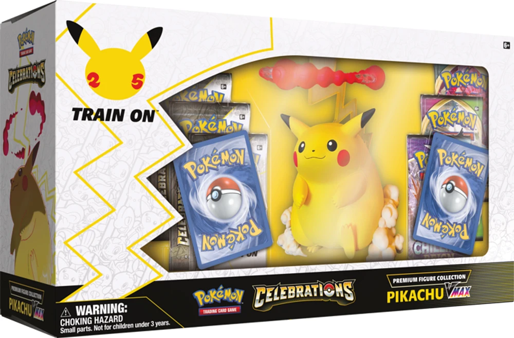 Pokemon TCG: 25th Anniversary - Celebrations Pikachu VMax Premium Figure Collection Box Set