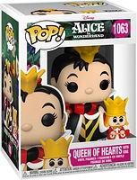 FUNKO POP! DISNEY: ALICE IN WONDERLAND [70TH ANNIVERSARY] - QUEEN OF HEARTS [W/ KING] #1063