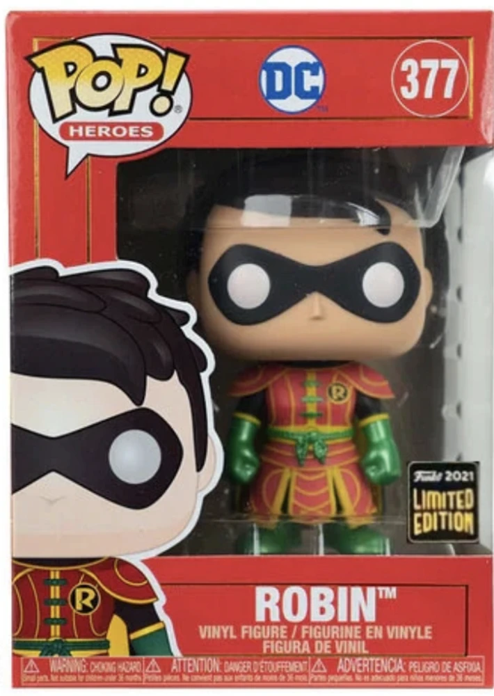 Funko Pop! Heroes -Imperial Palace Robin Metallic ASIA Exclusive #377 LE 3000