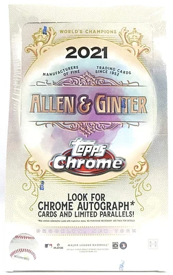2021 TOPPS ALLEN & GINTER CHROME BASEBALL HOBBY BOX