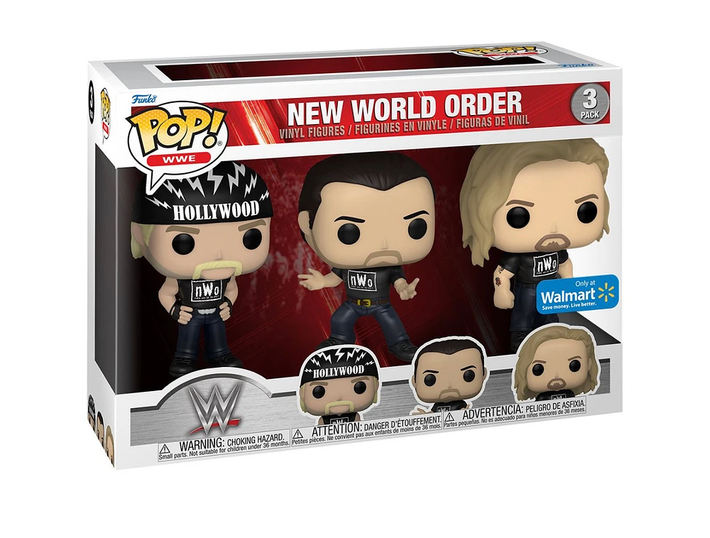 Funko Pop! WWE NWO Hulk Hogan, Kevin Nash, Scott Hall (Razor Ramon) 3-pack *PREORDER*