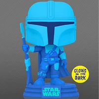 Funko Pop! Star Wars The Mandalorian Hologram Glow in the dark *Entertainment Earth Exclusive* #345