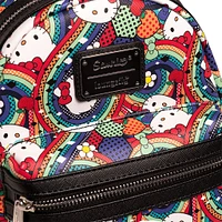 LOUNGEFLY SANRIO HELLO KITTY RAINBOW ABSTRACT MINI BACKPACK [ EXCLUSIVE ]