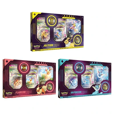 Pokemon TCG - Eeveelution VMax Premium Collections Bundle (Set of 3)