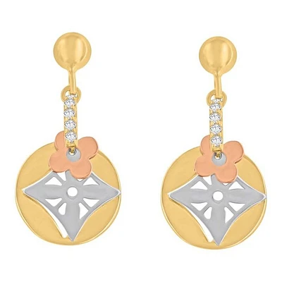 Boucles D’oreilles 10 Kt Roger Roy E206070