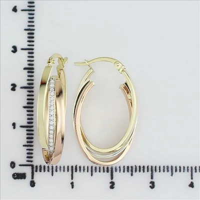Boucles D’oreilles 10 Kt Roger Roy RCTE-0049-OV4