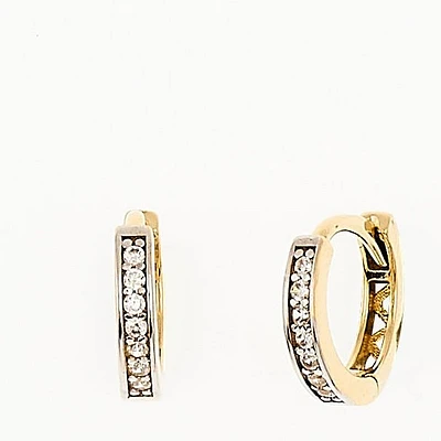 Boucles D’oreilles 10 Kt Roger Roy E22DK0572-CZ-2T