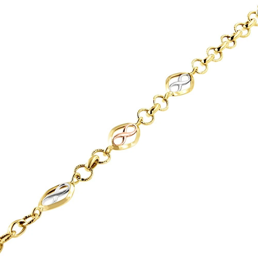 Bracelet 10 Kt Roger Roy BYC01-4334-2T