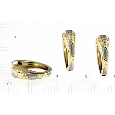 Boucles D’oreilles 10 Kt Roger Roy E270006-YW-FL