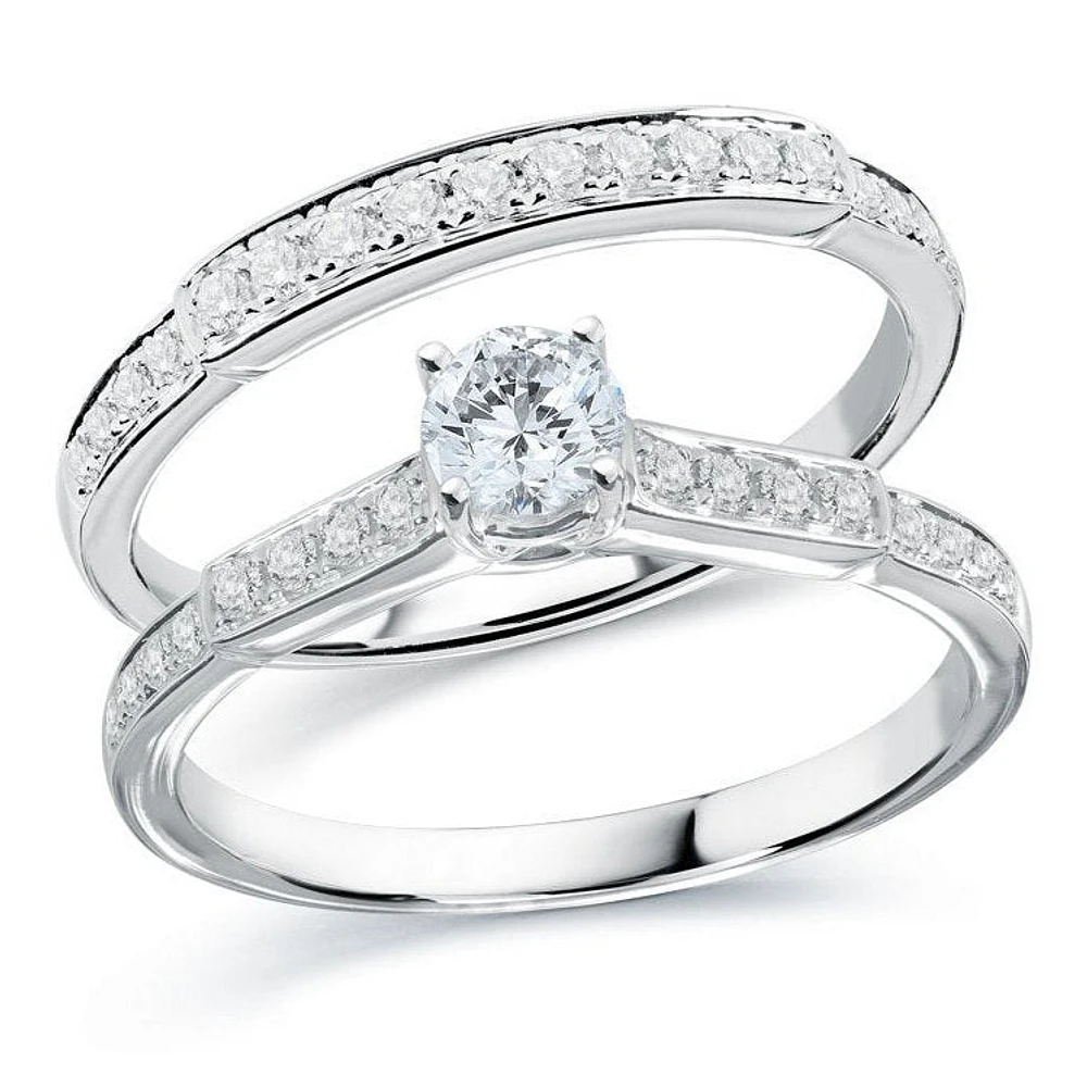 Bague de Fiançaille Van&Co 60PTS MR17056STW