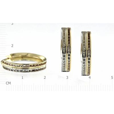 Earrings 10 Kt Roger Roy E200772-YW-FCZ