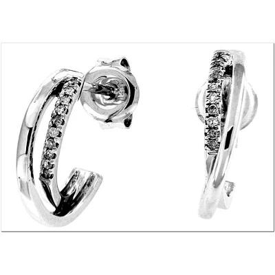 Boucles D’oreilles 14 Kt Roger Roy EA4644W-A-D