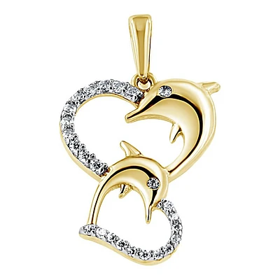 Pendentif 10 Kt Roger Roy PDD01-2T
