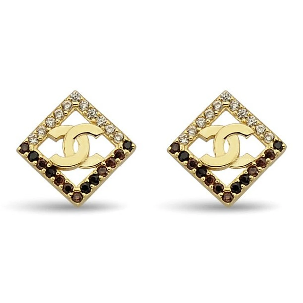 Boucles D’oreilles 10 Kt Roger Roy E226-SRE312