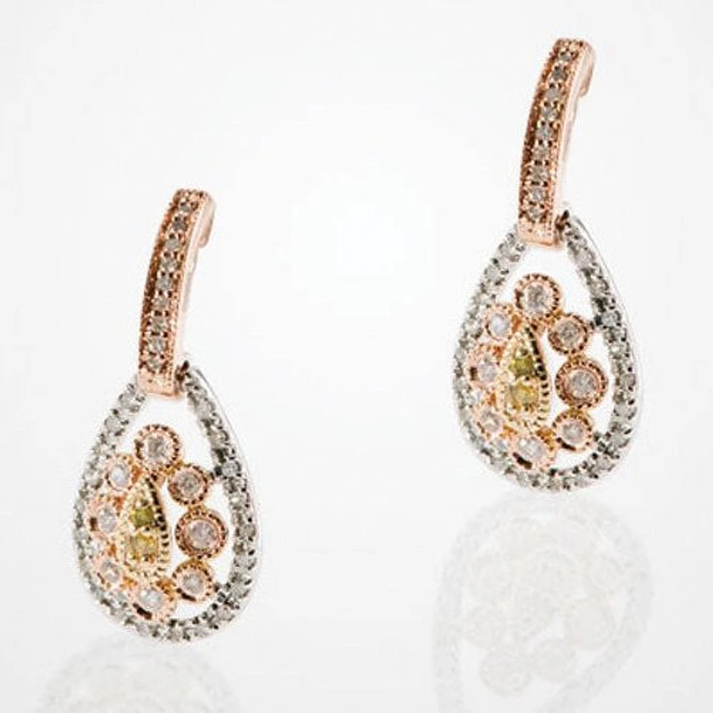 Boucles D’oreilles 14 Kt Roger Roy EA3851ADYDRW