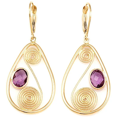 Boucles D’oreilles 14 Kt Roger Roy E14-0291-AM