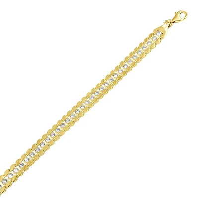 Bracelet 10 Kt Roger Roy BDC50-5572-2T