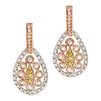 Boucles D’oreilles 14 Kt Roger Roy EA3851ADYDRW