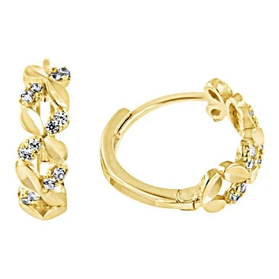 Boucles D’oreilles 10 Kt Roger Roy H0117-DC