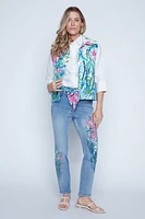 Solid cotton blouse