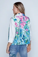 Solid cotton blouse