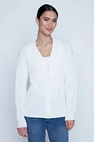 Button front cardigan