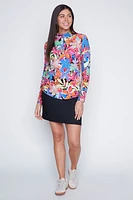Floral print nylon top