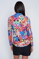 Floral print nylon top