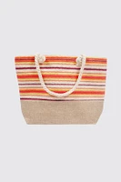Stripe summer tote
