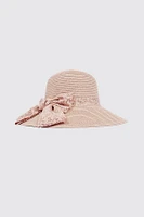 Wide brim straw hat