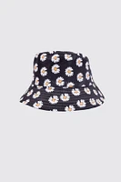 Daisy print bucket hat