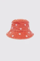 Daisy floral bucket hat