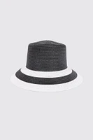 Stripe sun bucket hat