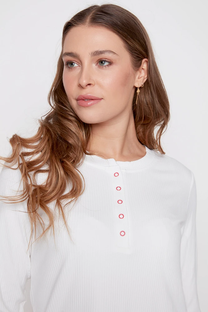Solid rib bamboo top