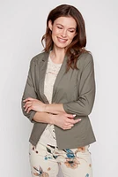 Cotton poplin blazer