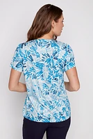 Burnout printed t-shirt