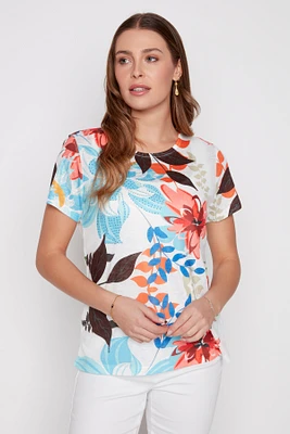 Floral design top