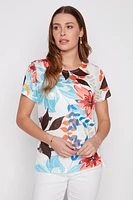 Floral design top