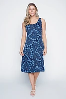 Abstract print sun dress