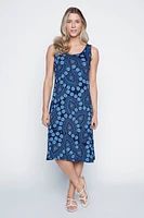 Abstract print sun dress
