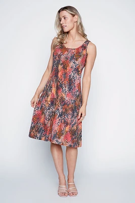Snake print sun dress