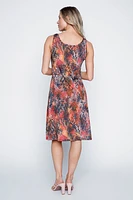 Snake print sun dress