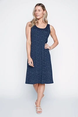 Mini dot print sun dress