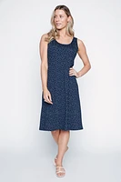 Mini dot print sun dress