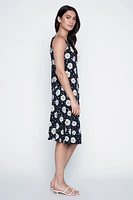 Daisy and dot print sun dress