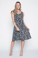 Animal print sun dress