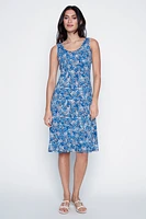 Abstract print sun dress