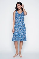 Abstract print sun dress